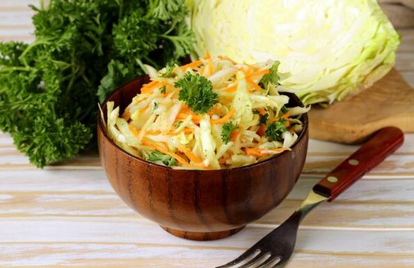 Cabbage and parsley as a Japanese diet