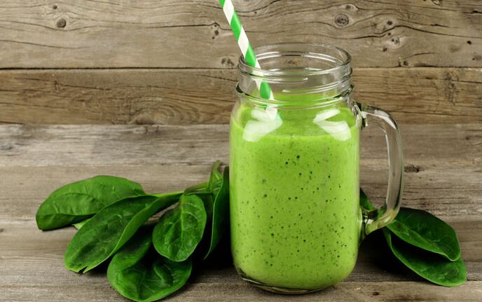 Green Flaxseed Detox Smoothie-Drink on an empty stomach