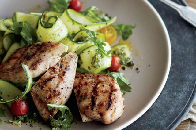 Vegetable Chicken Tenderloin for Ketogenic Diet