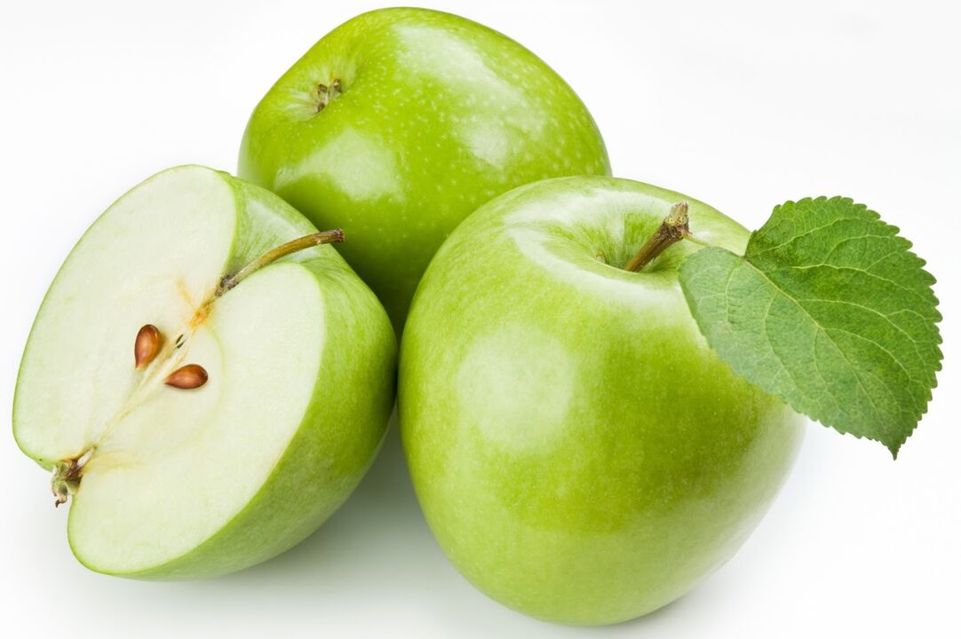 Apples can be included in the diet on kefir fasting days